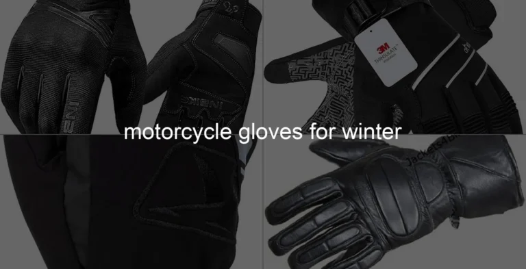 Photo of motorcycle gloves for winter