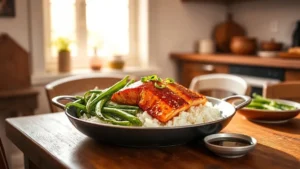 One-Pan Miso Honey Salmon For Two Recipe Photo