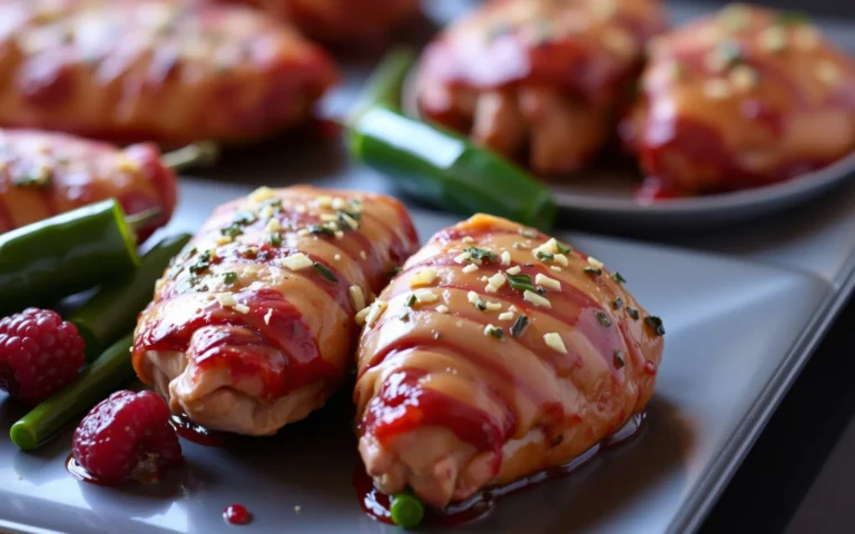 Raspberry Jalapeño Popper Chicken Recipe Photo