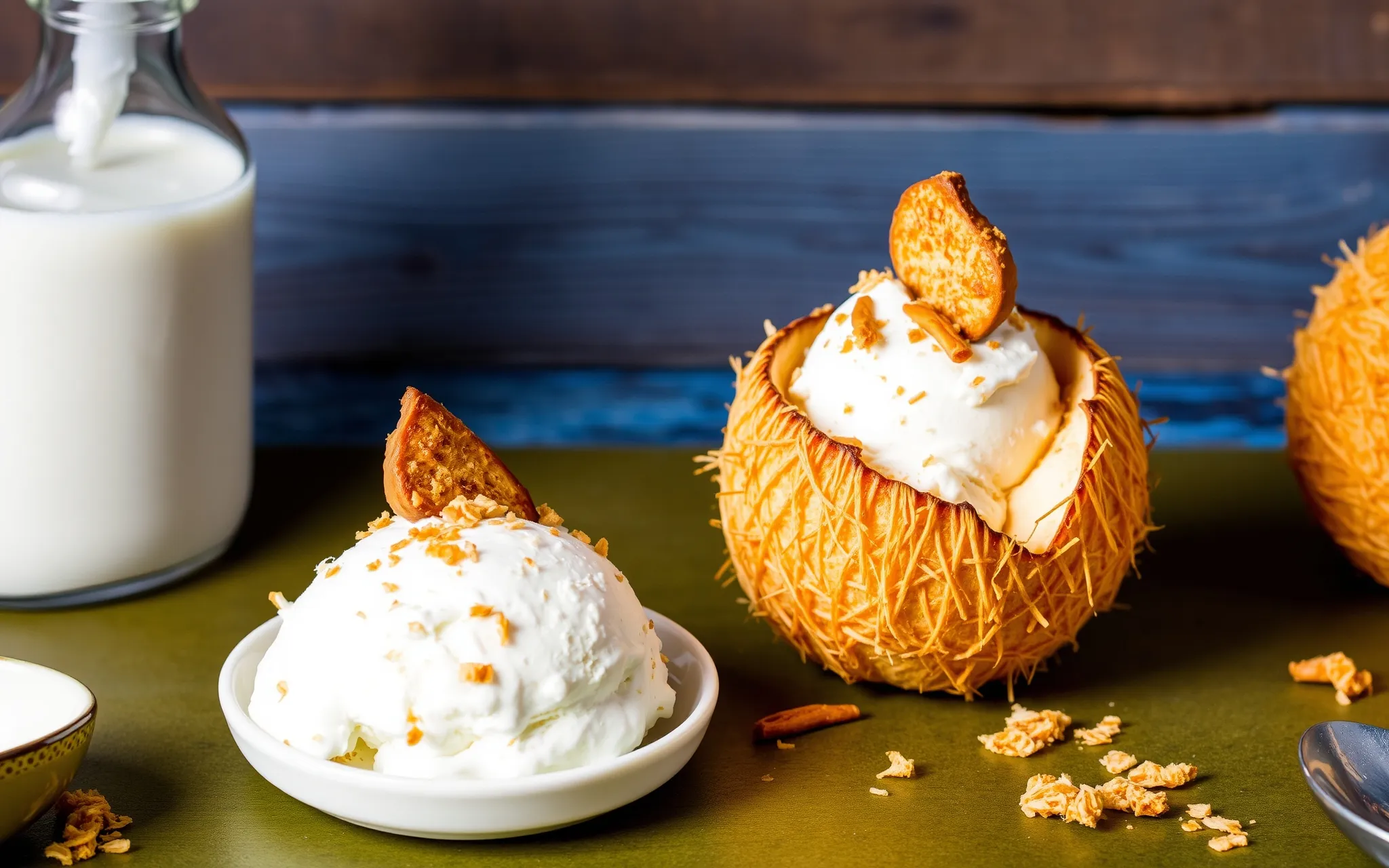 Toasted Coconut Ice Cream Recipe Photo