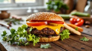 Vegan Cheeseburger Recipe Photo