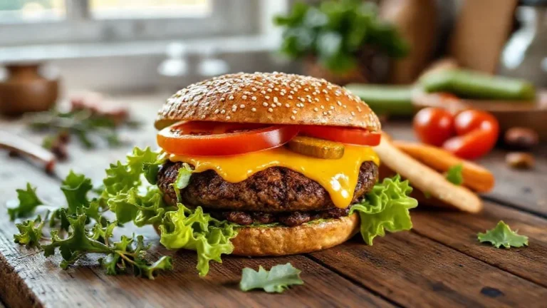 Vegan Cheeseburger Recipe Photo